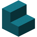 Cyan Concrete Stairs